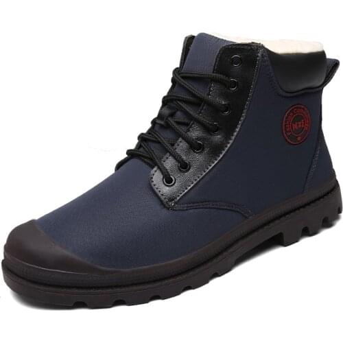 Super Warm Men Winter Boots Waterproof Rain Boots Shoes Men 2020 New Mens Ankle Snow Boot Fur Botas Masculina Bota Size 39-45