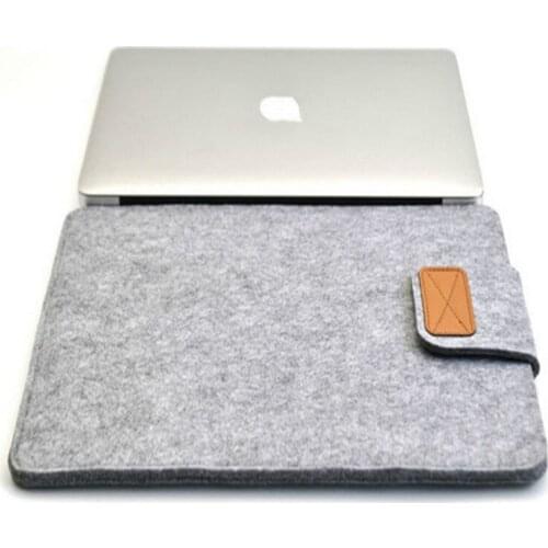 2018 Premium Soft Wool Felt Sleeve Bag Case Notebook Cover for 11 12 13 15 inch Macbook pro 13 15 A1706 A1707 A1990 Laptop Bag