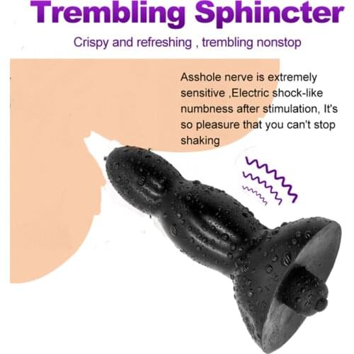 Soft Comfortable Vibrating Butt Plug Anal Vibrator Finger Bullet Clitoris Stimulation G Spot Vibrators for Women Masturbator