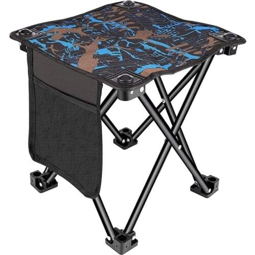 Camping Stool Small Folding Camping Stool Portable Stool for Outdoor Camping Walking Hunting Hiking Fishing Travel