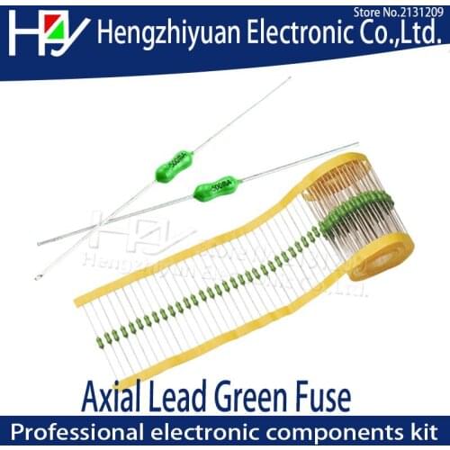 Axial Lead Green Fuse 125/250V 0251 1/8A 62mA 0251.062MXL 0251.062MRT1L Fast Blow PICO Resistance Fuse BOARD MOUNT 125V AC DC