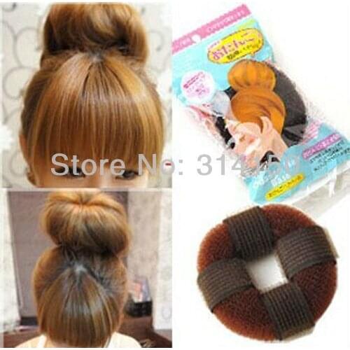 5pcs/Lot Popular Fashion Headwear Beauty Essen Hairdisk Sweet Hair Ring With Sticky Balls Head Hair Tools