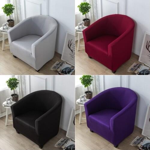 Stretch Arc Seat Sofa Cover Spandex Washable Club Armchair Covers Couch Slipcover Living Room Relax Single Seat Tub Couch Cover