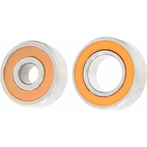 2PC REVO MGX Fishing Drop Wheel Bearing 5X11X4mm 3X10X4mm ABEC-7 Stainless Steel Hybrid Ceramic Ball Bearings