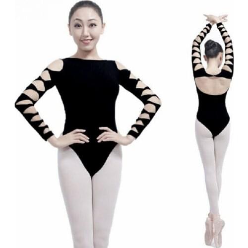 Sexy Black Adult Ballet Leotards Ballet Leotards F Women Fish Scale Gymnastics Leotard Ballet Bodysuit Ballet Dancing Costume