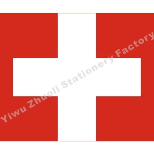 Switzerland Flag 120X120cm (4x4FT) 120g 100D Polyester Double Stitched High Quality Banner Free Shipping