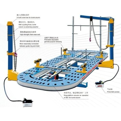 Accident Car Repair Machinery Auto Body Collision Repair System Standard Torque Tube Structure Measuring Scale