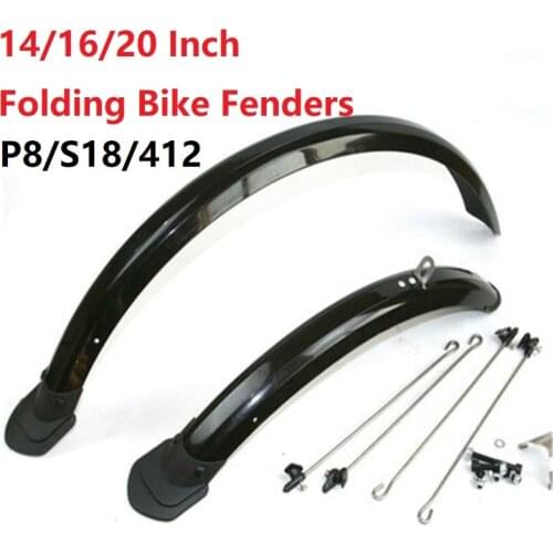 BMX Folding Bike Fenders DA HON 14 Inch 412 16/18/20 Inch SP8 D8 V Brake / Disc Brake Folding Bike Fender Practical Accessories