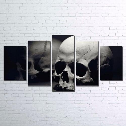 Modern Canvas Painting Frame Living Room Decor HD Printed 5 Pieces Skull Pictures Wall Art Abstract Movie Game Poster