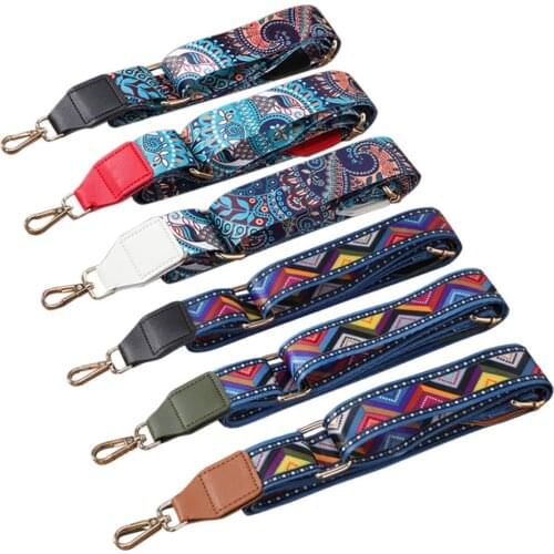 Crossbody bag shoulder strap accessories widened single shoulder ethnic style bag with female adjustable backpack strap