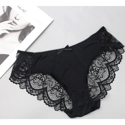 2021 Fashionable Womens Large Size XL XXL XXXL XXXXL Lace Panties Mid-Waist Ladies Thin Soft Underwear