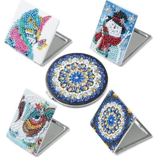 Ultra-thin Make Mini Makeup Mirror Butterfly DIY Special Shaped Diamond Painting 95AA