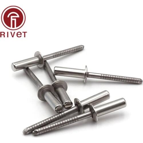 Closed End Blind Rivets M4x6/8/9/10/12/13/14/16/18mm Round Dome Head Rivets Fastener For Construction Automobile Ship DIN16585