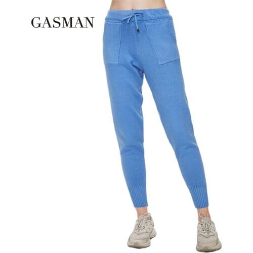 GASMAN 2021 Womens pants fashion Comfortable multiple colour Sweatpants classic Solid trouser cargo pants pants for women GK001
