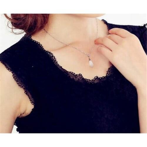 Womens Jewellery Opal Pendant Gifts Moonstone Silver Necklace