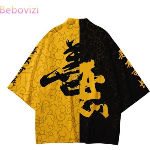 Plus Size XXS-6XL 5XL 4XL Chinese Style Fashion Japanese Kimono Streetwear Cardigan Women Men Harajuku Haori Top Shirts Yukata