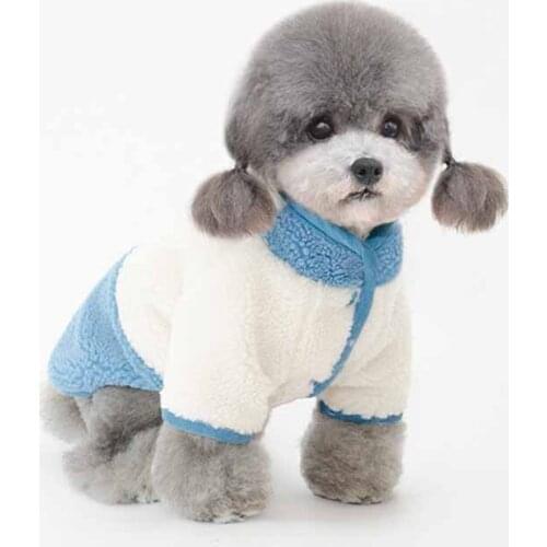 Winter warm new pet clothes dog clothes puppy clothes cat clothes cat clothes plus velvet cotton coat dog clothes