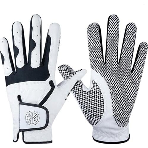 1PCS Golf Glove Microfiber Cloth Glove Breathable Wear-resistant Men Left Right Hand Rain Grip Wear Resistant Durable Flexible