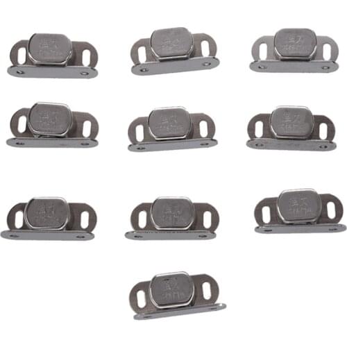 10 pcs Silver Metal Single magnet lock for cabinet door cabinet Retail