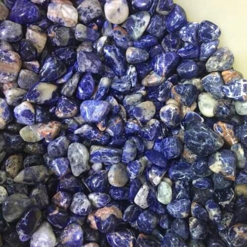 100g drop shipping Natural blue sodalite Crystal gemstone reiki healing chakra polished tumble loose stone wedding gift