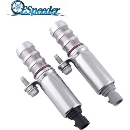 ESPEEDER 2pcs Intake & Exhaust Camshaft Position Actuator Solenoid Control Valve For Chevy / GM / Buick Malibu 12655420 12655421