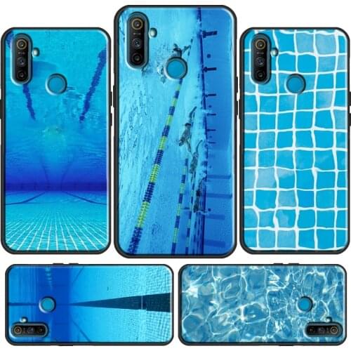 Swimming Pool Water For OnePlus 9R 8T Nord 7 8 9 Pro Case Cover For OPPO Realme 8 Pro GT Neo 6 7 Q3 Pro C3 C15
