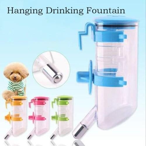 Pet Hamster Water Bottle Container 350ML Hanging Drinking Fountain For Cat Dog Water Feeder Puppy Feeding Dispenser Pet Supplies