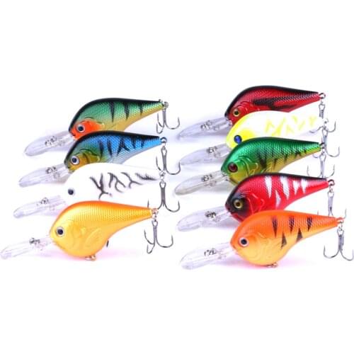 HENGJIA 1ps 9.5cm 11.2g isca Artificial Fishing Lures Crank Baits 3d Fish Eye Minnow Crankbait Hard Bait Plastic Laser Lure