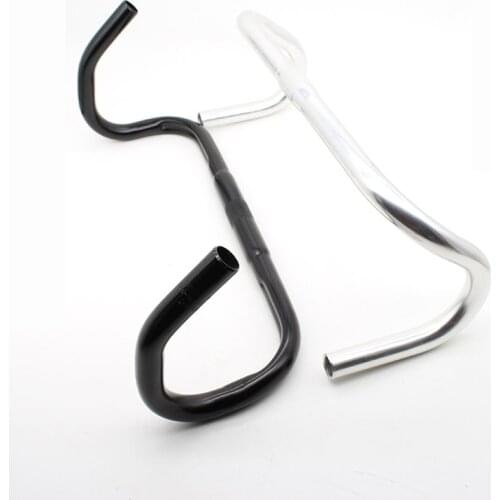 420x25.4x22.2mm aluminum alloy road bike curved handlebar arc racing handlebar retro bicycle accessories