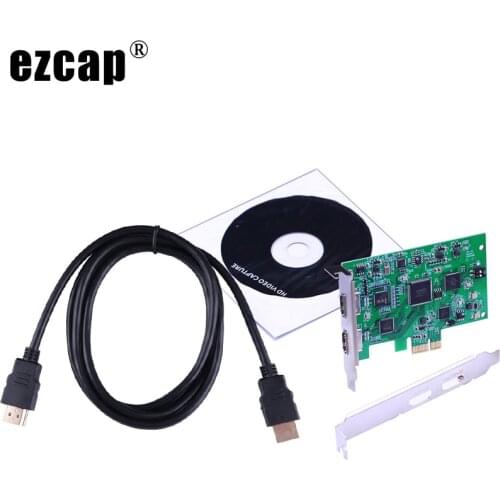 4K HDMI PCIE Video Capture Card HD PCI-E Video Recording box Loop 1080p 60fps Game Meeting Live Broadcast Streaming +HDMI Cable
