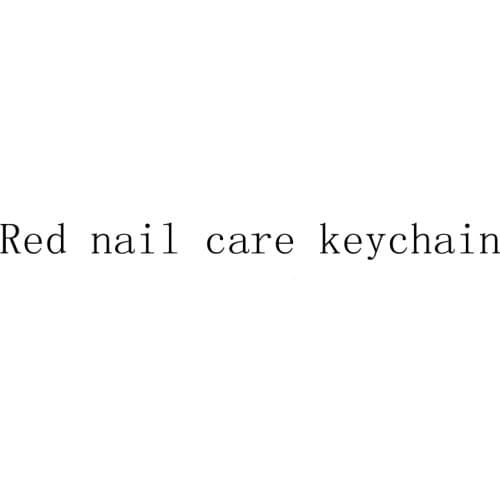 Red nail care keychain