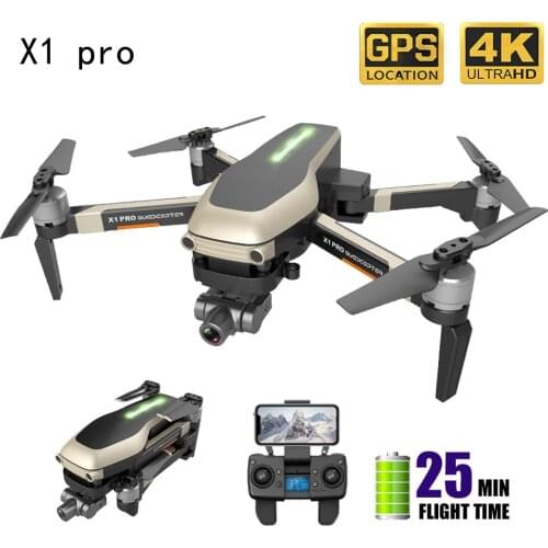 X1 Pro Drone GPS 4K HD 2-Axis Gimbal Camera 5G WIFI FPV RC Quadcopte Brushless Motor 1200m Long Distance VS SG906 PRO