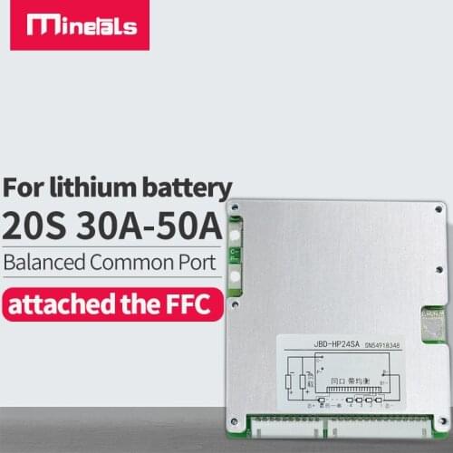 20s BMS PCM 72V e-bike batería de iones bms 30A 40A 50A LiFePO lithium battery equalization function overcurrent protection BMS