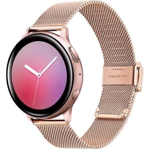 Milanese Watchband for Samsung Galaxy Watch Active 2 40mm 44mm Quick Release Band Mesh Stainless Steel Strap Active2 Wristband