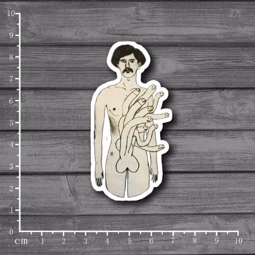 Exclusive Bad Taste Male Medusa Corporal For Laptop Notebook Skateboard Backpack Tables Decal Stationery Sticker[Single]