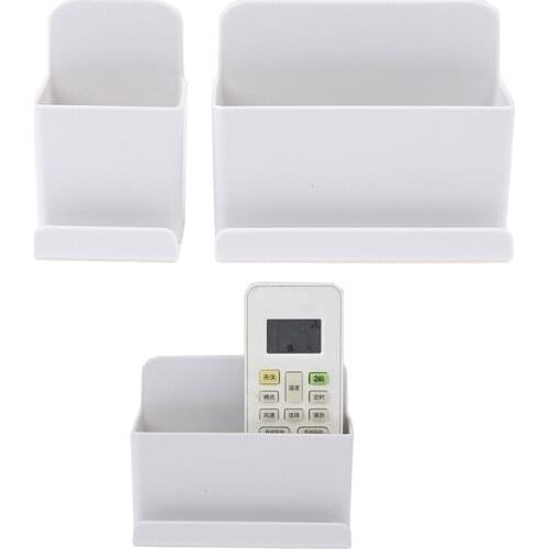 Remote Control Air Conditioner Storage Case Wall Mounted Organizer Storage Box Mobile Phone Plug Holder Stand Container