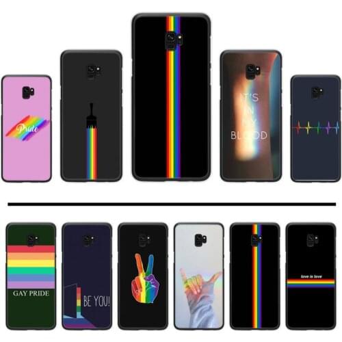 Rainbow Gay Lesbian LGBT Pride TPU black Phone Case Cover Hull For Samsung S6 S7 edge S8 S9 S10 e plus A10 A50 A70 note8 J7 2017