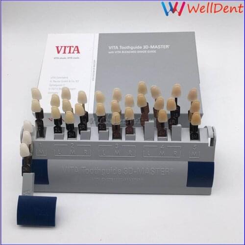 Dental shade Guide 3D Tooth 29 Colors with Bleached Porcelain Shades for Teeth Whitening Treatments Dental Materials