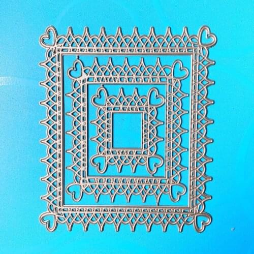YINISE RECTANGLE FRAME SCRAPBOOK Metal Cutting Dies For Scrapbooking Stencils DIY PAPER Album Cards Making Embossing Die CUT