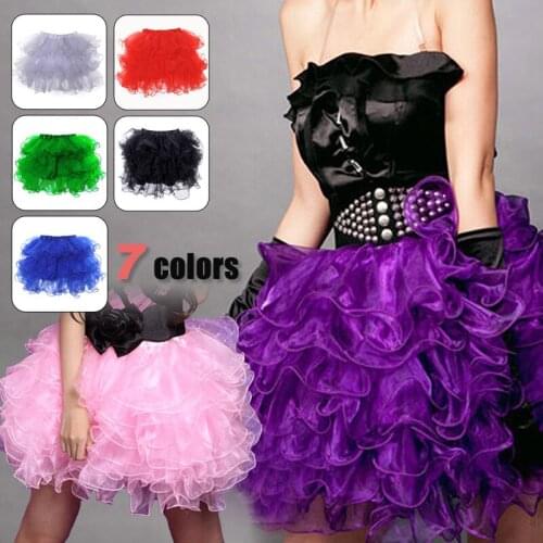 Women Tutu Skirt Ballet Pettiskirt Fluffy Ballet Skirts Sexy Party Dance Princess Girl Tulle Miniskirt Dancewear