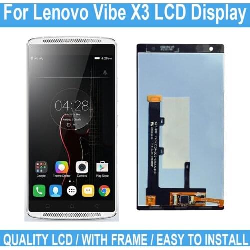 5.5" LCD Display For Lenovo Vibe X3 New Display Touch Screen Digitizer Assembly Repair Parts No Frame With Tool 100% Tested