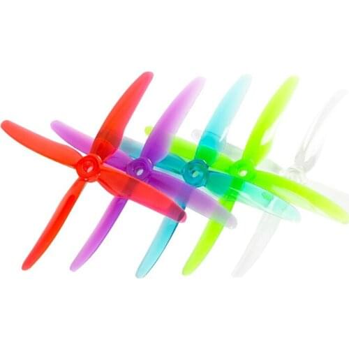 12Pairs 24PCS GEMFAN 51455 Hurricane X 4-blade Propeller FPV Prop 5mm Mounting Hole for RC FPV Racing Drone