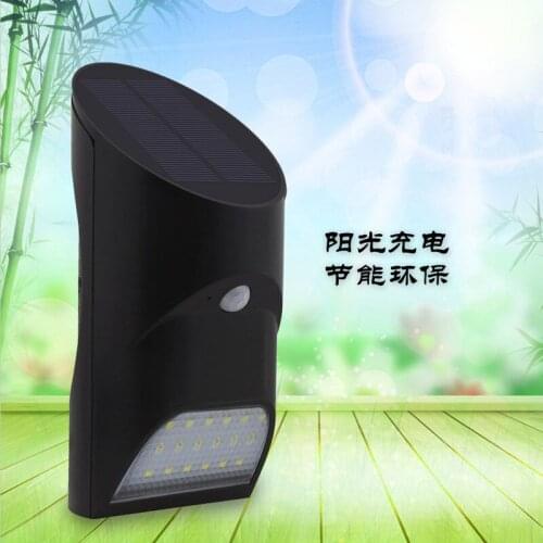 18 led human body induction lamp solar wall lamp, outdoor garden lawn ground decorative garden landscape lamp