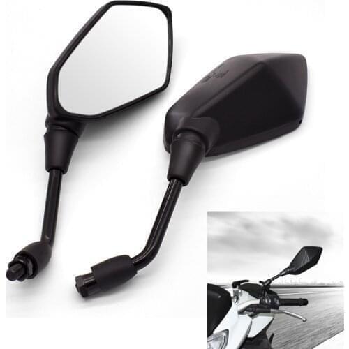 2Pcs/Pair Motorcycle Mirror Carbon Fiber White Glass Rearview Mirrors For Yamaha XJ6 DIVERSION XSR 700 900 TDM 900 MT 01 03 25