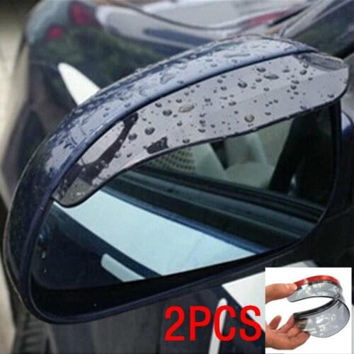 2Pcs Universal Car Rearview Mirror Rain Eyebrow Auto Car Rear View Side Rain Shield Snow Guard Sun Visor Shade Protector