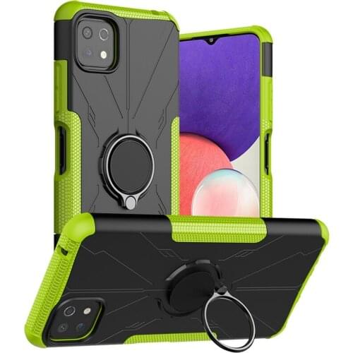 4 in 1 Magnetic Ring Case For Samsung Galaxy A22 5G Back Cover Shockproof Armor Car Holder Case For Samsung A22 Case A22 Cover