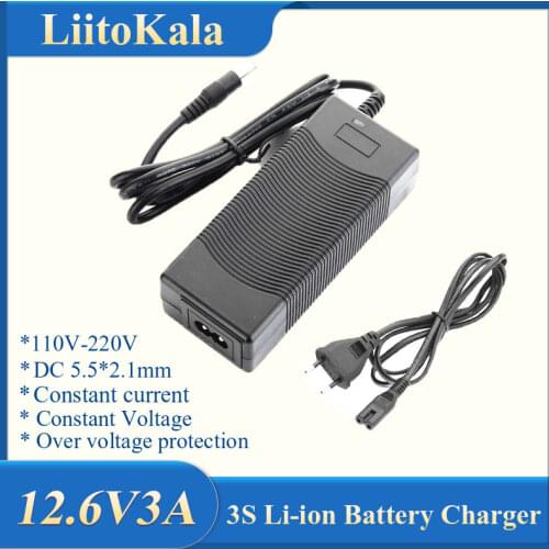 12.6 V 3a lithium battery charger 3 lithium 12 V Polymer battery pack