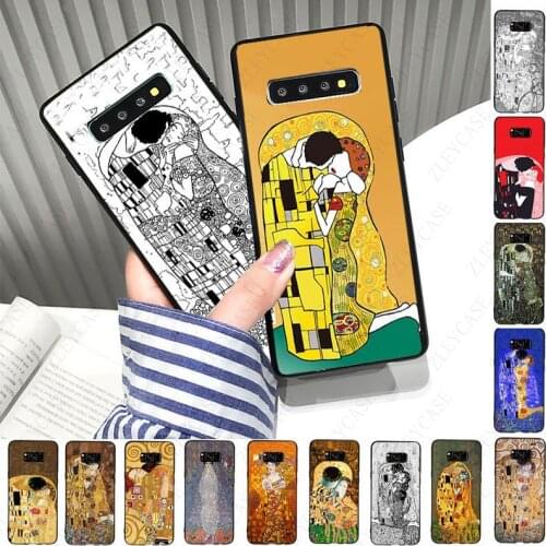 Kiss By Gustav Klimt Design Phone cover For samsung s10 s20fe s9 s30 s20ultra s21plus note8 note9 note10plus note20 ultra Case