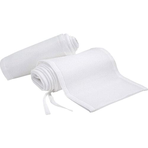 Baby Breathable Mesh Printed Crib Bumper Liner Cot Bumper Breathable Mesh Baby Cot Sets Bed Around Protector