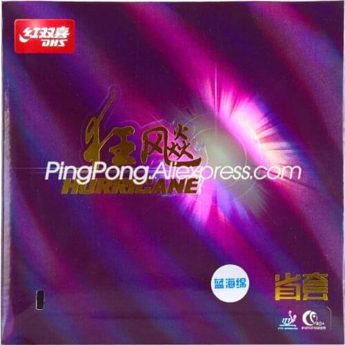 DHS Provincial Hurricane 3 BLUE SPONGE Table Tennis Rubber Original DHS Hurricane 3 PRO NEO Blue Sponge Ping Pong Sponge